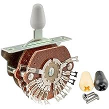 Musiclily Pro 4-Pole 5-Way Pickup Selector Blade Switch Lever Switch for Strat Tele Style Electric Guitar