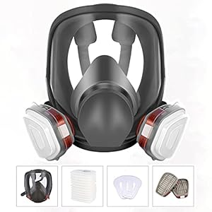 Reusable full Face Cover – 6800 full Respirаtor Face Cover,for Paint, Against Dust,Chemicals, Formaldehyde, Polishing,Staining,Car Spraying,Sanding &Cutting