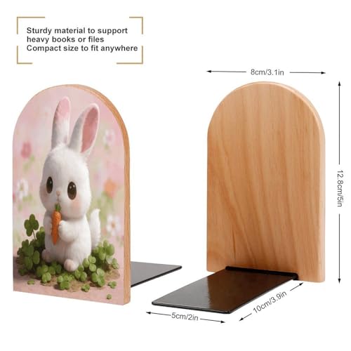 Soporte decorativo para el hogar tope de libros de madera regalo ideal 3