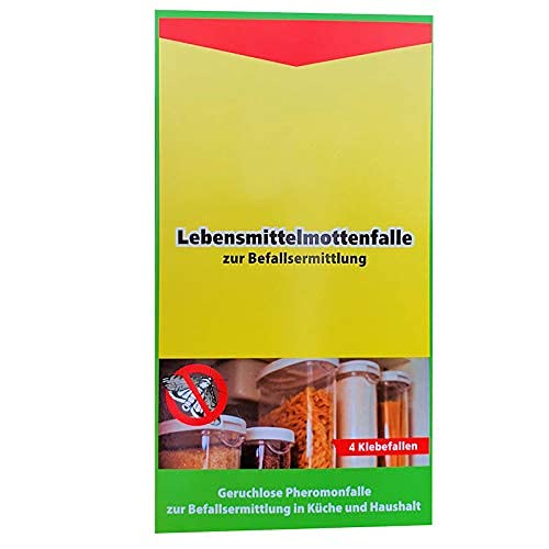 buy-safe.de 2 Stück Lebensmittel-Mottenfalle Leimfalle Mottenpapier Klebefalle Cover
