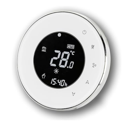 Caslant 6000 Série Wi-FI Thermostat - Thermostat de Programmation à écran Tactile pour Chauffage ou Climatisation - Télécommande pour Téléphone Portable...
