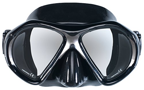 Scuba Force Vision II Mask Black Tauchmasken, schwarz, One Size Cover