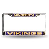 NFL Minnesota Vikings Laser Cut Chrome Plate Frame