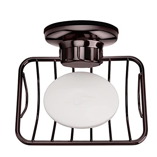 Ipegtop Super Powerful Vacuum Suction Cup Shower Soap Dish - Strong Rustproof Stainless Steel Soap Saver Sponge Holder For Bathroom & Kitchen Sink, Bronze #TOP4