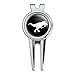 GRAPHICS & MORE Dinosaur Tyrannosaurus Rex Black White Golf Divot Repair Tool and Ball Marker