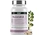 EXVital® Resveratrol Kapseln, 98% Trans-Resveratrol, 500mg pro Kapsel, 120 vegane Kapseln, vegan & ohne Zusätze, laborgeprüft