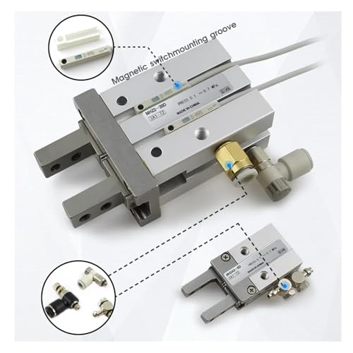 Pince pneumatique MHZ2 20D 25D double effet et vérin à doigt robuste - 8