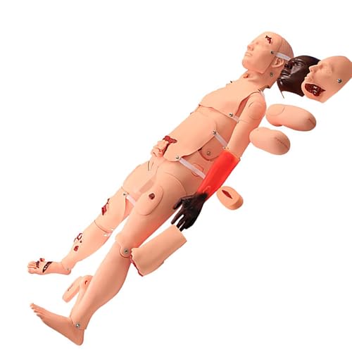 Image of Medical Nursing Manikin Training Trauma Patient Care Manikin Model Wound Care Human Educational Models Demonstration Manikin with 25 Modules