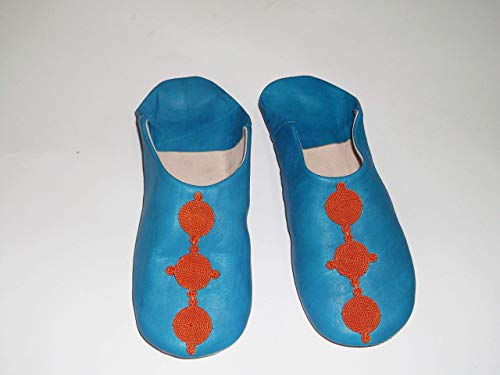 Babouche Slippers Moroccan Marakech Berber Leathe Women Handmade Traditional 2019 Model Mdl Decorated2
