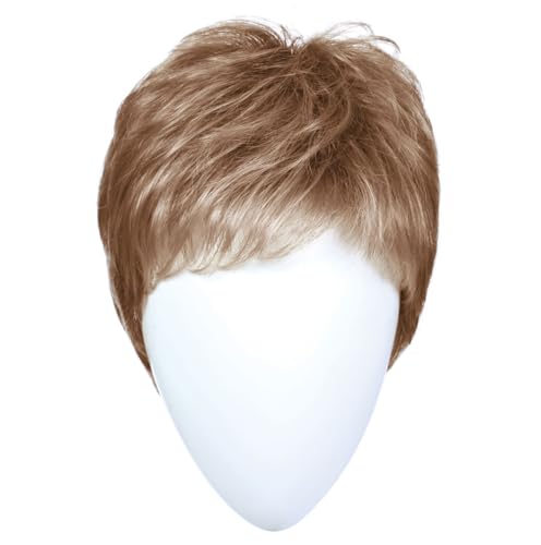 Raquel Welch Winner Pixie Boy Cut Short Wig by Hairuwear, Ultra-Petite Cap - SS10/22 SS Iced Cappuccino
