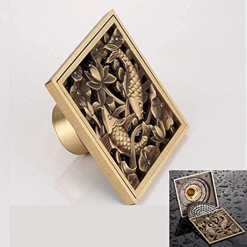 Drain Covers Antique Brass Square Shower Drain Drain Floor Grating Drain Drain
