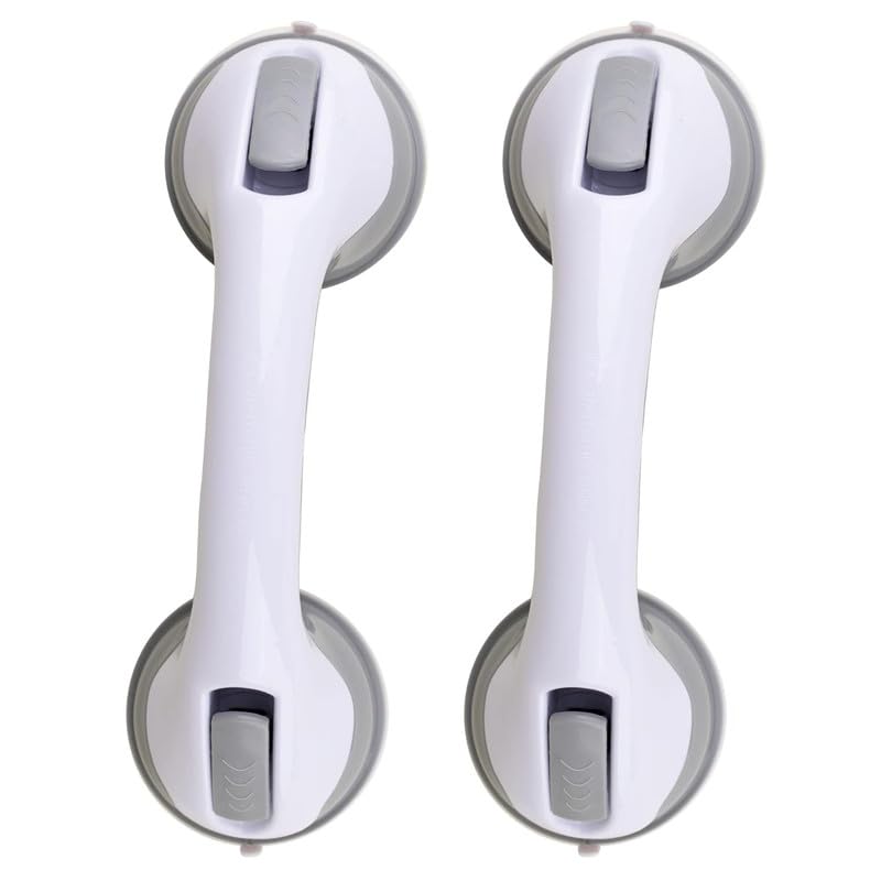 CHARITRA ENTERPRISE Bathtubs and Shower Handle Suction Grab Bar Bath Handles Handicap Elderly Seniors Safety Cup Grip Non Slip Handle for Tiles Glass Hard Plastic (Pack of 2 Pcs) (B0CLS5GZJK) Amazon Price History, Amazon Price Tracker