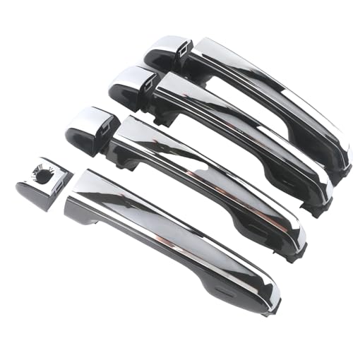 HLBTK 69210-60170 Exterior Door Handles - Front Rear Left Right Side Compatible with 2010-2021 Lexus GX460 Toyota 4Runner Replace# 69250-60060 Set of 4 (Chrome Finish, Replacement Part) by HLBTK - Used condition - US$22.87