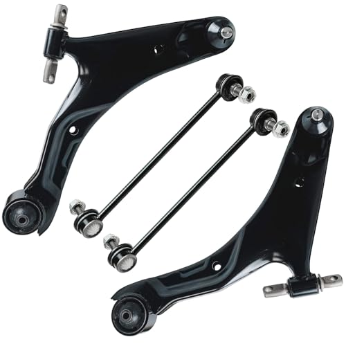 Image of Detroit Axle - 6pc Front End Suspension Kit for 01-06 Hyundai Santa Fe, Struts & Coil Spring Lower Control Arms w /Ball Joint Sway Bars 2001 2002 2003 2004 2005 2006 Replacement