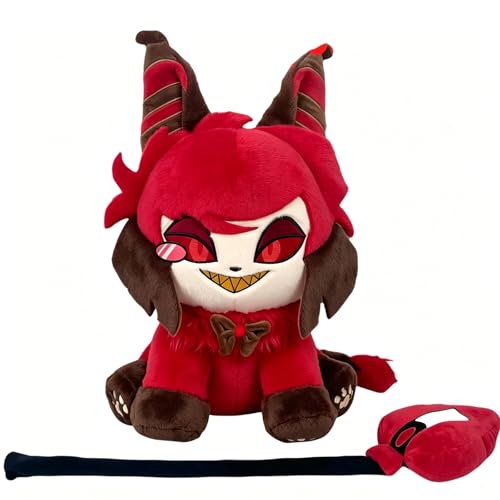 Peluche Hazbin Hotel Alastor de 30 cm aux finitions brodées haut de gamme
