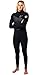 Rip Curl Womens Heatseeker 4/3mm Zip Free Wetsuit WST5YW - Black Wetsuit Size - 8