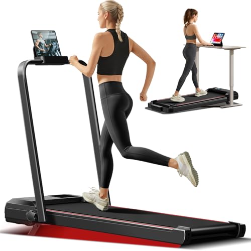 CURSOR 3-in-1 Cinta de Correr Plegable con Inclinación 12KM/H,Walking Pad Equipado con Motor Sin Escobillas,Cinta de Andar Plegable con Dispositivo basculante, Carga máx 136 kg