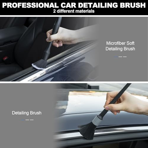 THINKWORK W6286 Car Interior Detailing Brush Kit