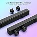 2.2 CH Soundbar für TV Geräte mit RGB-Leuchten, 180W Teilbare 2-in-1 TV Lautsprecher, Heimkino Soundsystem mit Bluetooth 5.3, 3 EQ-Modi, Bass Einstellbare, HDMI-ARC/Opt/Aux/USB für Fernseher/Gaming/PC