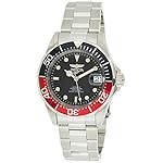 Invicta-Stainless-Steel-Pro-Diver-Automatic-Black-Dial-Analog-Watch-for-Men-9403-Silver-Band