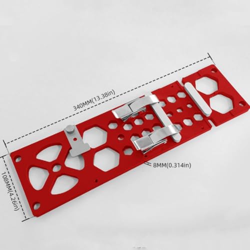 Tope de riel guía de carpintería de 340 mm para sierra de aleación de aluminio 6