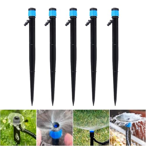 SKD ポットスプリンクラー 噴水ノズル 5個セット 自動水やり器用 水量調整可 360度 B053