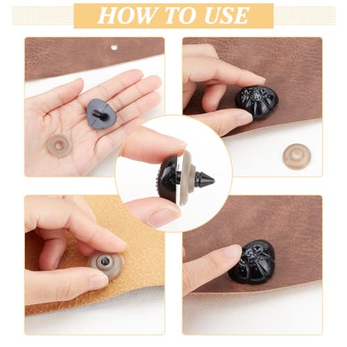 GOMAKERER 120 Pcs 6 Styles Crafting Noses - Image 3