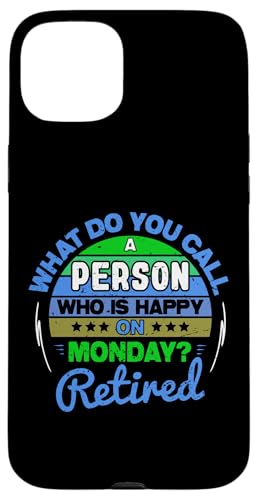 Retired And Happy On Monday �ʔ����ސE �����Y ���f�B�[�X �X�}�z�P�[�X iPhone 15 Plus �p