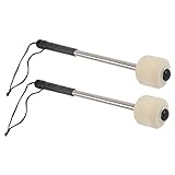  MagiDeal 2pcs Trommel Schlägel mit Filzkopf