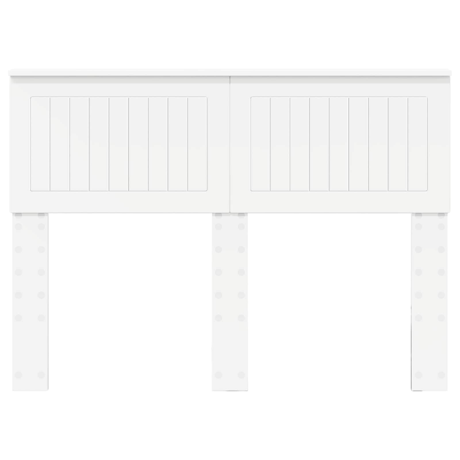 vidaXL Testiera Bianco Legno Multistrato, Testata Moderna, Stile per Camera, Design Resistente, Montaggio Facile, Forma Rettangolare, Mobile in Legno Ingegnerizzato