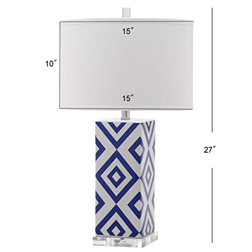 Lámpara de Mesa Safavieh Diamantes Azul 27 pulg miniatura 6