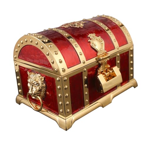 Coffret à bijoux rétro verrouillable à double compartiment pour sécuriser vos bagues et colliers