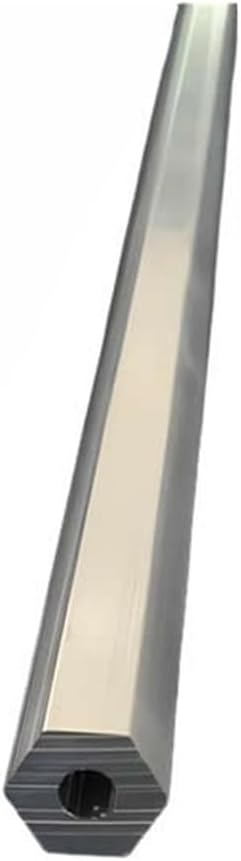 6063 T5アルミニウム合金伸縮スリーブ - 六角形中空ロッド 5mm、6mm、7mm、8mm用途向け 1個(495mm,19x1