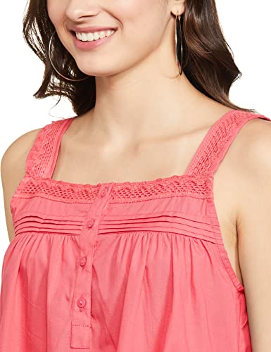 Image of Amazon Brand - Eden & Ivy Women's Cotton Knee Length Sleeveless Nighty