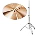 Paiste 20" Ride Becken, PST7 Serie inkl. Beckenständer (CuSn8 Bronze, hergestellt in der Schweiz, Beckenständer, höhenverstellbar von ca. 60 bis 120 cm)