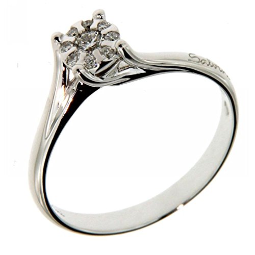 Diamanti 0,12 carati Anello Salvini Collection 2018 Daphne Solitario – oro bianco 18 kt – Diamanti 0,12 carati – Anello Produttore DAMIANI