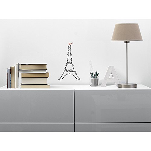NOUVELLES IMAGES 175.001095.05 Adhesivo Pared Transferencia Tour Eiffel Papel Negro 32 x 19 x 0.1 cm