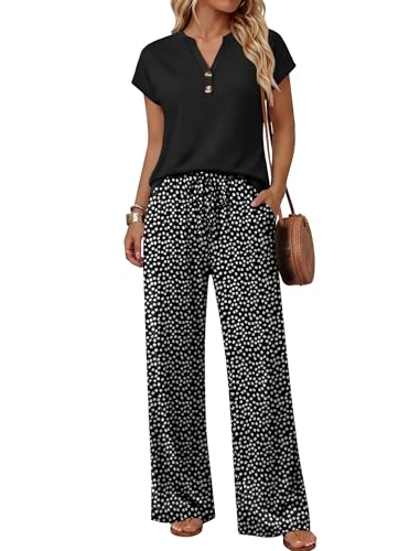 WIHOLL 2 Piece Set for Women Summer Outfits Cruise Travel Airport Beach Vacation Clothes Dressy...