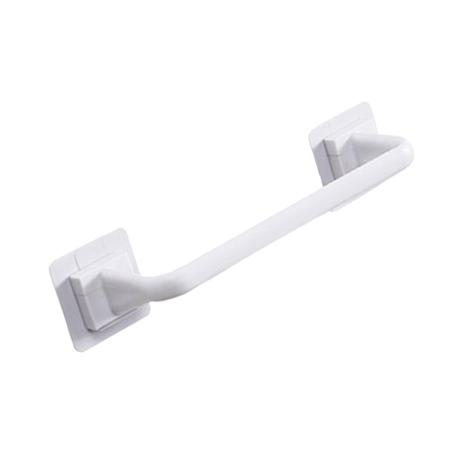 Zambuph Short White Decorative Metal Storage Display Rack Towel Holder Offers Elegant Storage For Any Kitchen Constructionmade Of Sturdy Easy And Damp Cloth. Over Drawer, 40.5X7x7cm