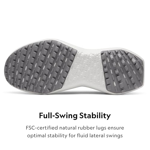 Allbirds Men's Golf Dasher, Lightweight Golf Sneaker Shoes - Blizzard, Medium Grey (Blizzard Sole) - 9.5 Medium