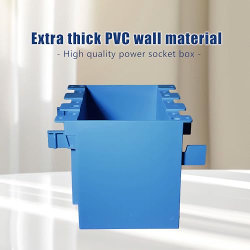 Image of 3 Gang Old Work Box,Plastic Junction for Switches,PVC Box 3 Gang Deep | ETL Listed for Home Improvement,AWG Standard,Fire Rated for Two Hours(1 Pack)