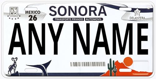 Sonora Hermosillo Mexico Any Name Personalized Novelty Car License Plate