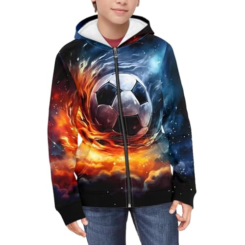 Kids Zipper Hoodies for Boys Kids' Full Zip Ultra Soft Fabric Hoodie Sweatshirt for Boys Size 6-16