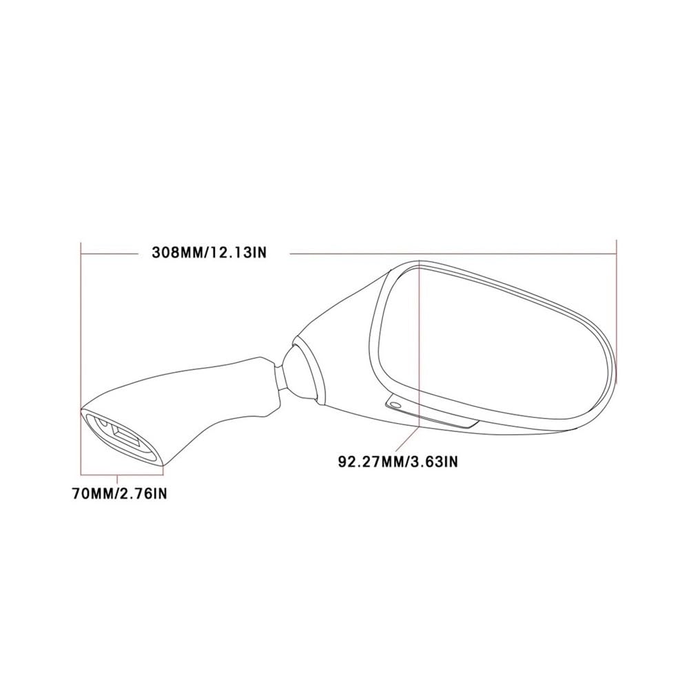 Per GSX750F Per GSX 600F Per 750F 1998-2002 Moto Retrovisore Laterale Specchi Specchietto Per Suzuki Per GSX600F