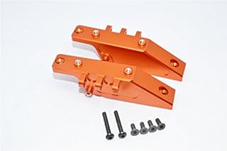 Axial Wraith Upgrade Parts Aluminum Front+Rear Gear Box Mount - 2 Pcs Set Orange