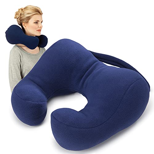 Sunnybay Car Travel Support Pillow - Recliner Pillows For Head - Weighted & Therapeutics Neck Pillow For Neck Therapy, Stress & Pain Relief (Medium) #TOP19