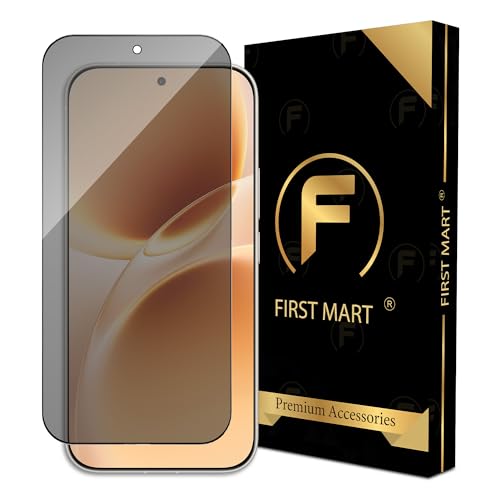 Image of FIRST MART Military-Grade Privacy Tempered Glass Screen Protector for Vivo V70 5G (6.59 Inch) With Edge to Edge Screen Coverage and Easy Installation Kit | Anti Spy Protection
