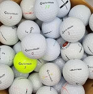 TaylorMade Grade B Recycled Lake Golf Balls - Premium Used Mixed Models - 24 or 40 Pack
