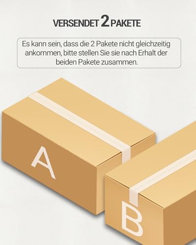 Hzuaneri Hundekäfig Möbel, Hochbelastbar Hundebox aus Holz für den Innenbereich mit Futtertür Oben, Mehrtür-Design, Großer Hundekäfig-Beistelltisch, 120 x 75 x 81 cm, Vintage Braun DFC86801B