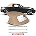 A-Premium Tan Convertible Soft Top with Plastic Window Compatible with Mazda Miata 1990-2005 Convertible MA14 MA1100339902